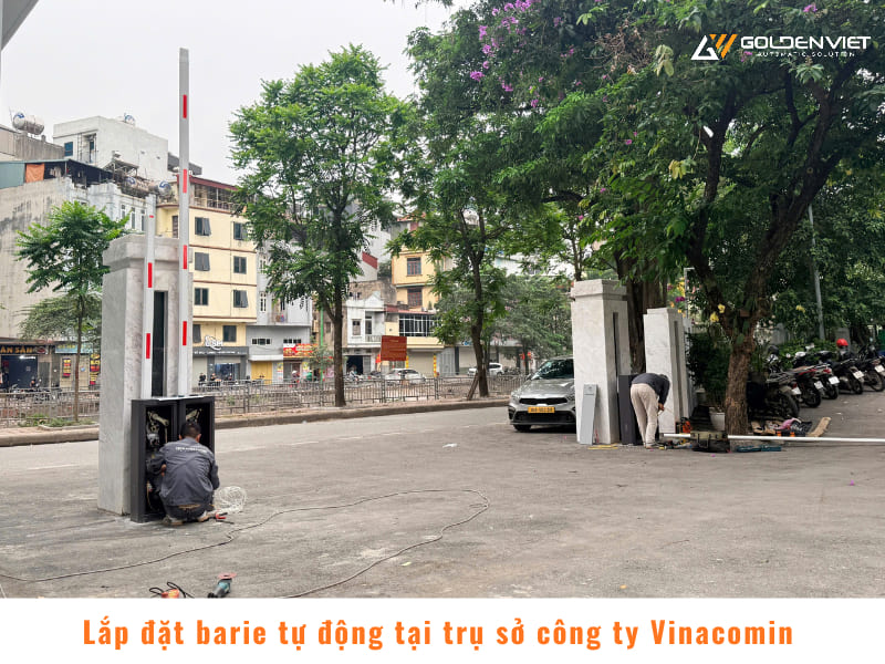 Lắp đặt 4 bộ barie tự động Bisen tại Vinacomin Hà Kế Tân