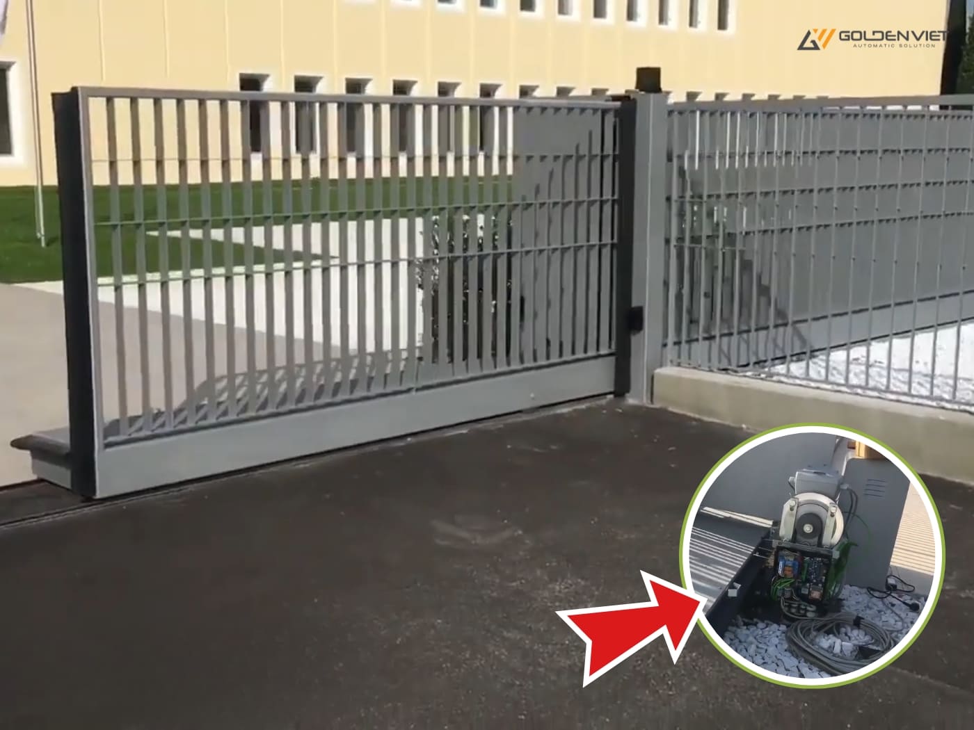 Motor cổng lùa công nghiệp, tải trọng lớn đến 8000kg