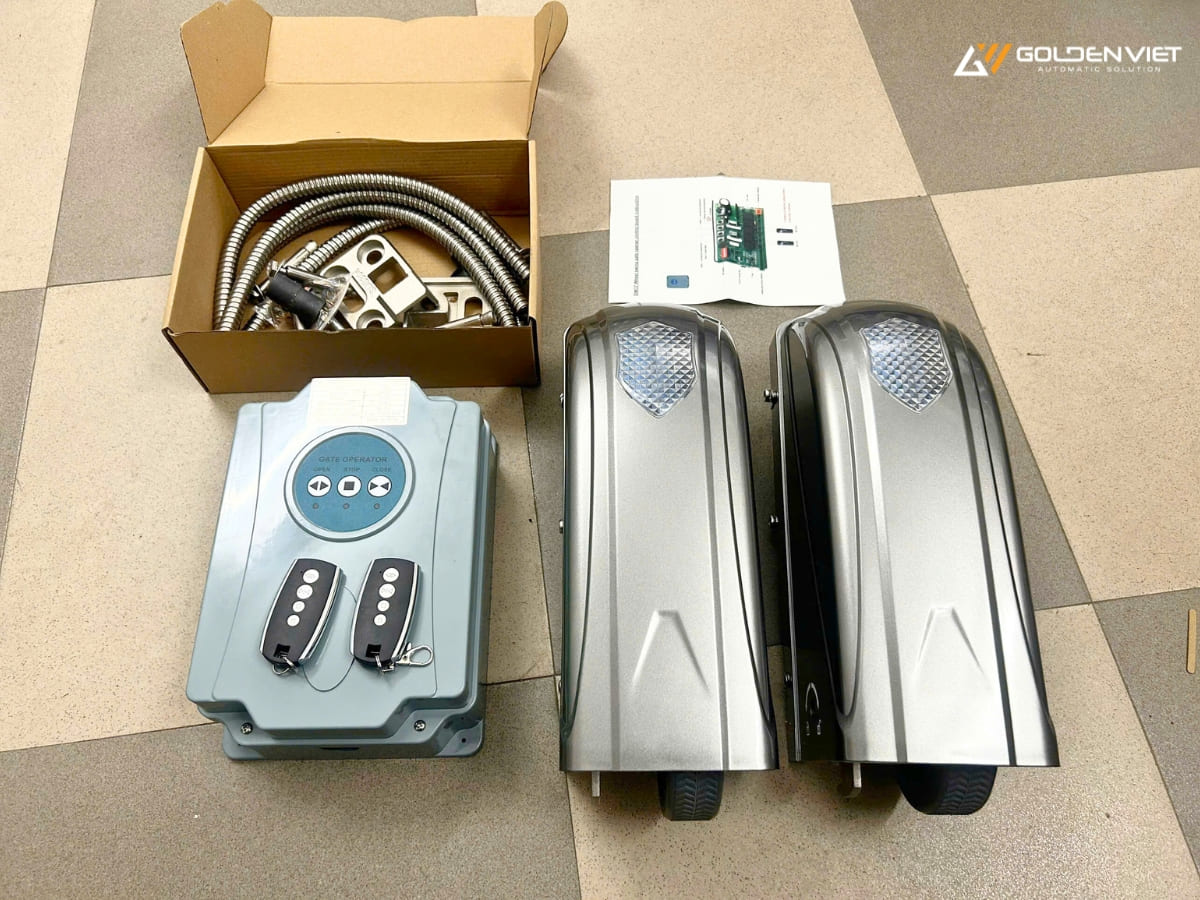 Motor cổng con rùa tải 700kg cho cổng mở cánh 