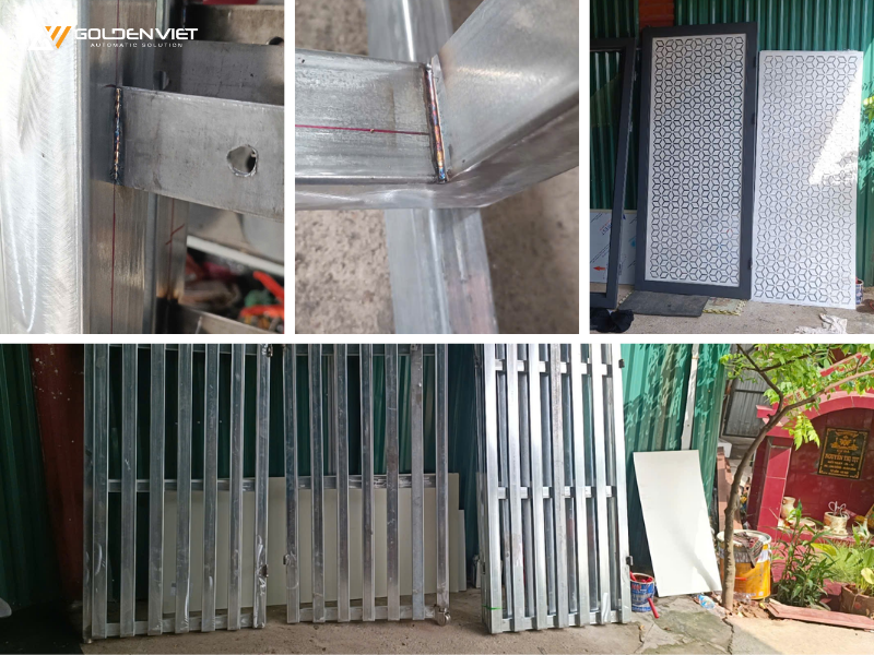 xưởng sản xuất cổng
