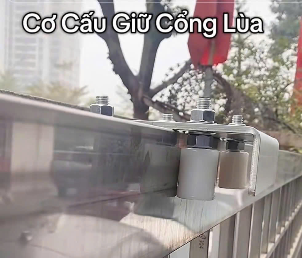 Cơ cấu lắp đặt cho cổng lùa