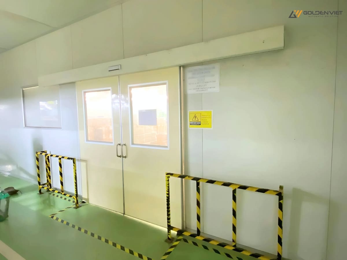 Bàn giao cửa tự động sau sửa chữa