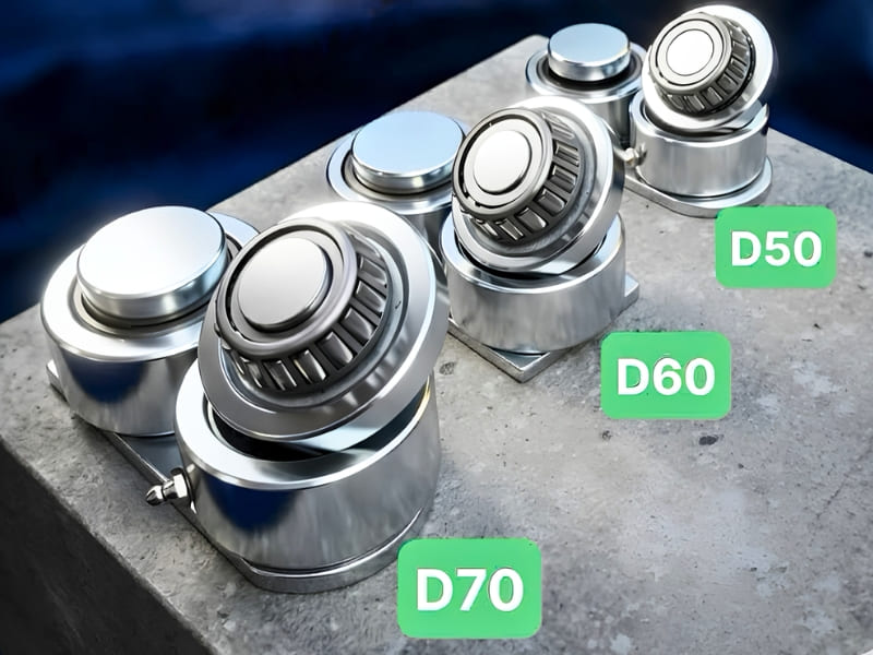 Ưu điểm của bản lề cối xoay bi đũa D50