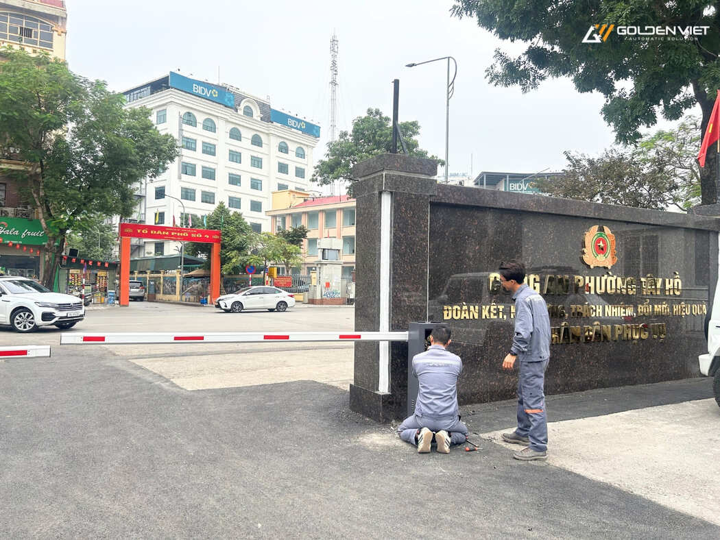 Cài đặt barie tự động Bisen