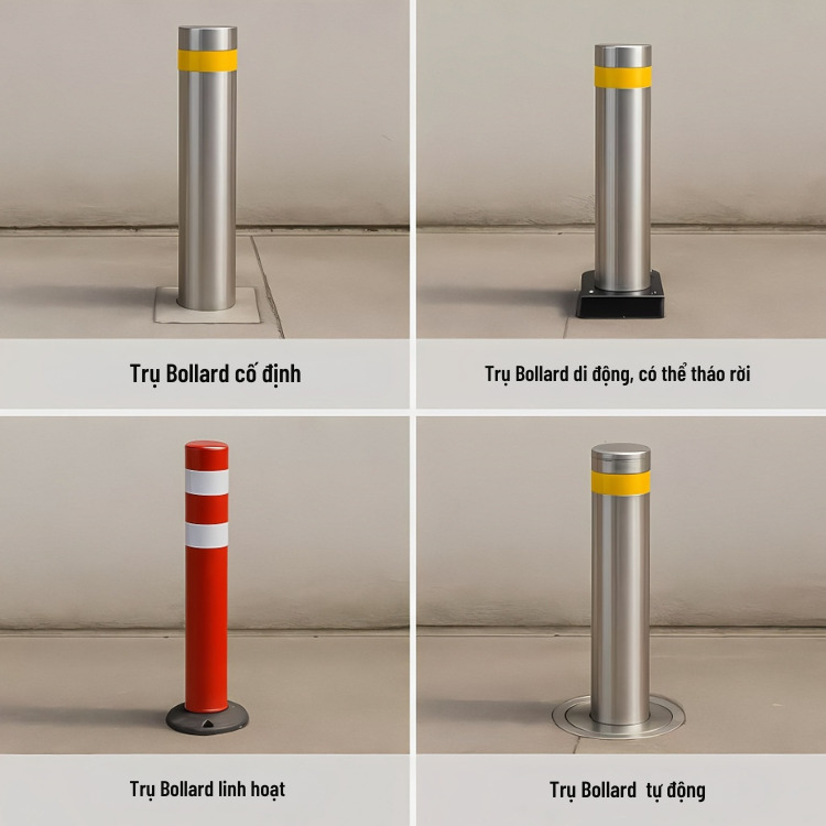 Các loại trụ bollard