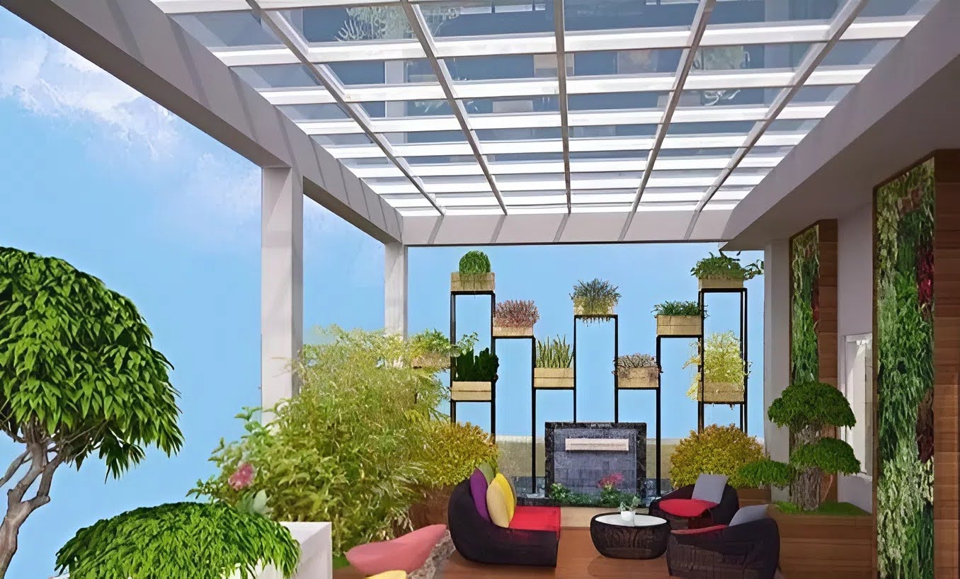 Chi phí thi công mái kính cường lực