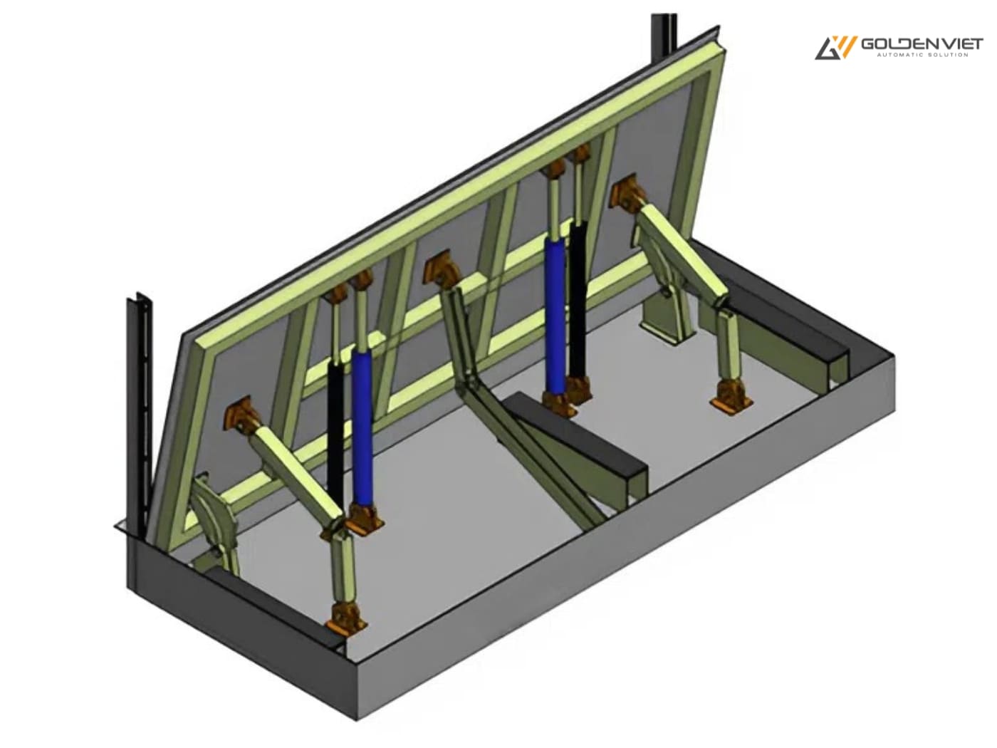 Cấu tạo cửa chống ngập tự động