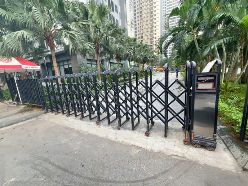 Kích thước cổng xếp - Chiều dài cổng xếp