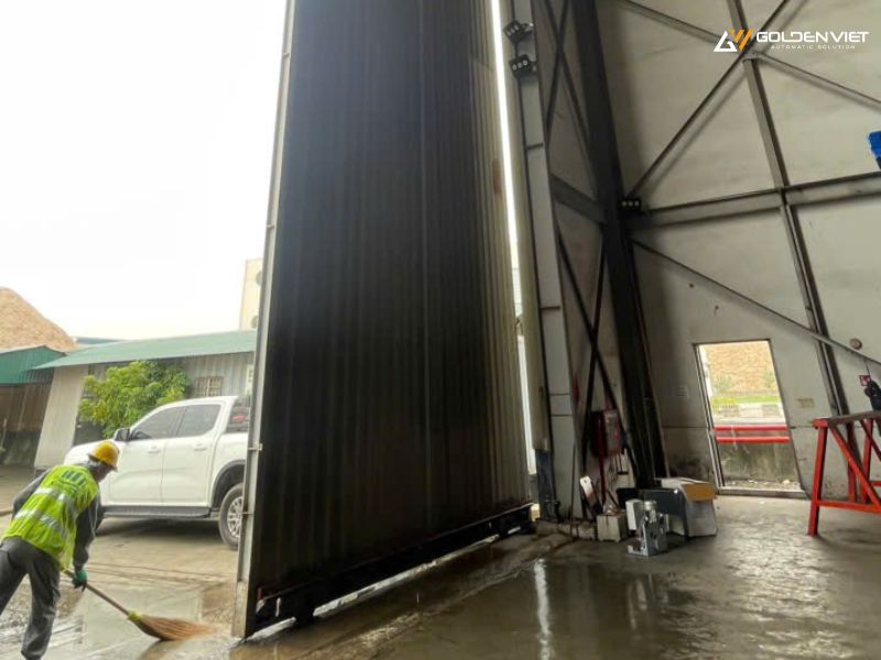 Chuẩn bị thiết bị lắp đặt cổng trượt tự động Proteco 3000kg