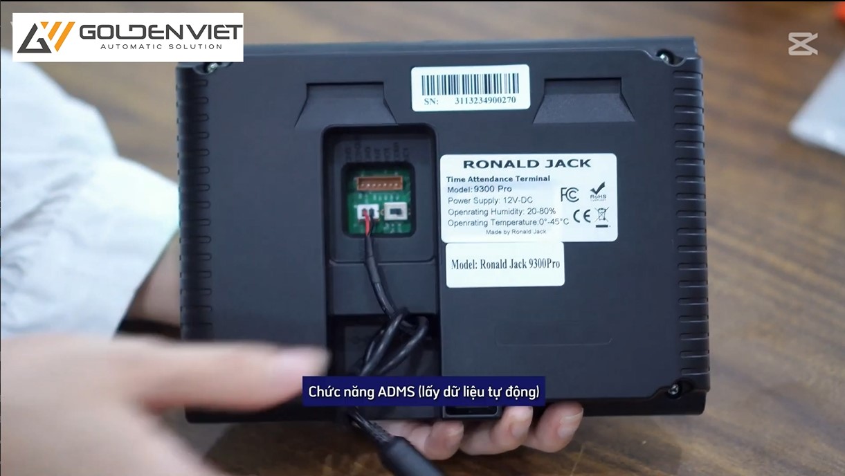 Chức năng ADMS máy chấm công vân tay 9300 pro