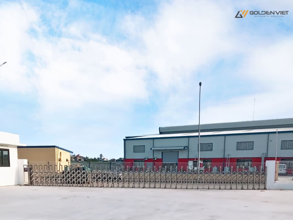 Cổng xếp tại khu xưởng, khu công nghiệp 