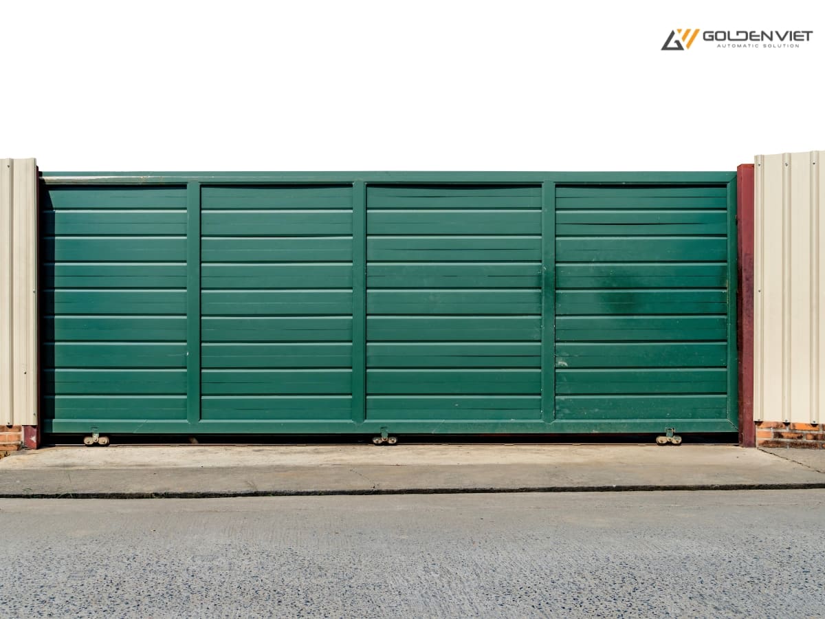 Cổng lùa nhà máy đẹp 