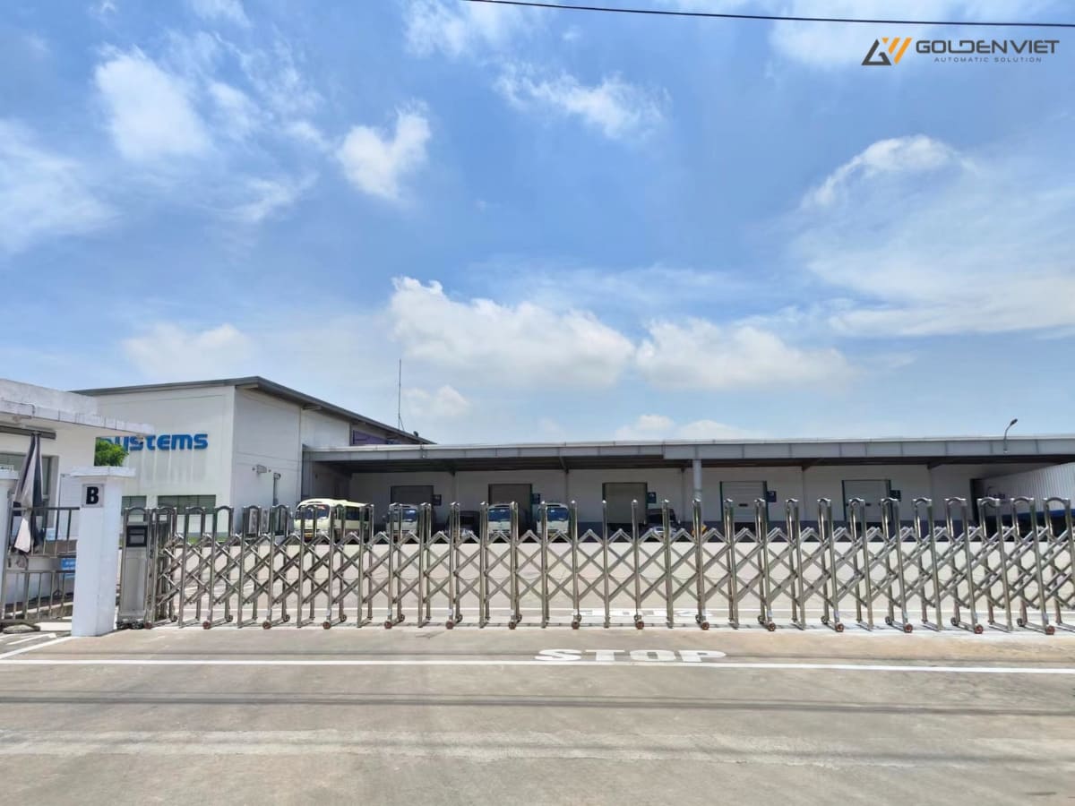 Cổng xếp nhà máy 