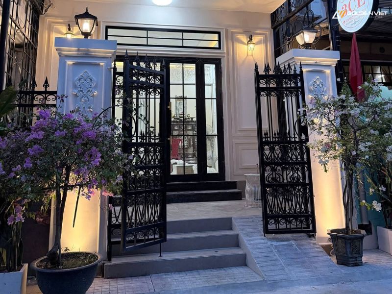 Cổng homestay đẹp bằng sắt