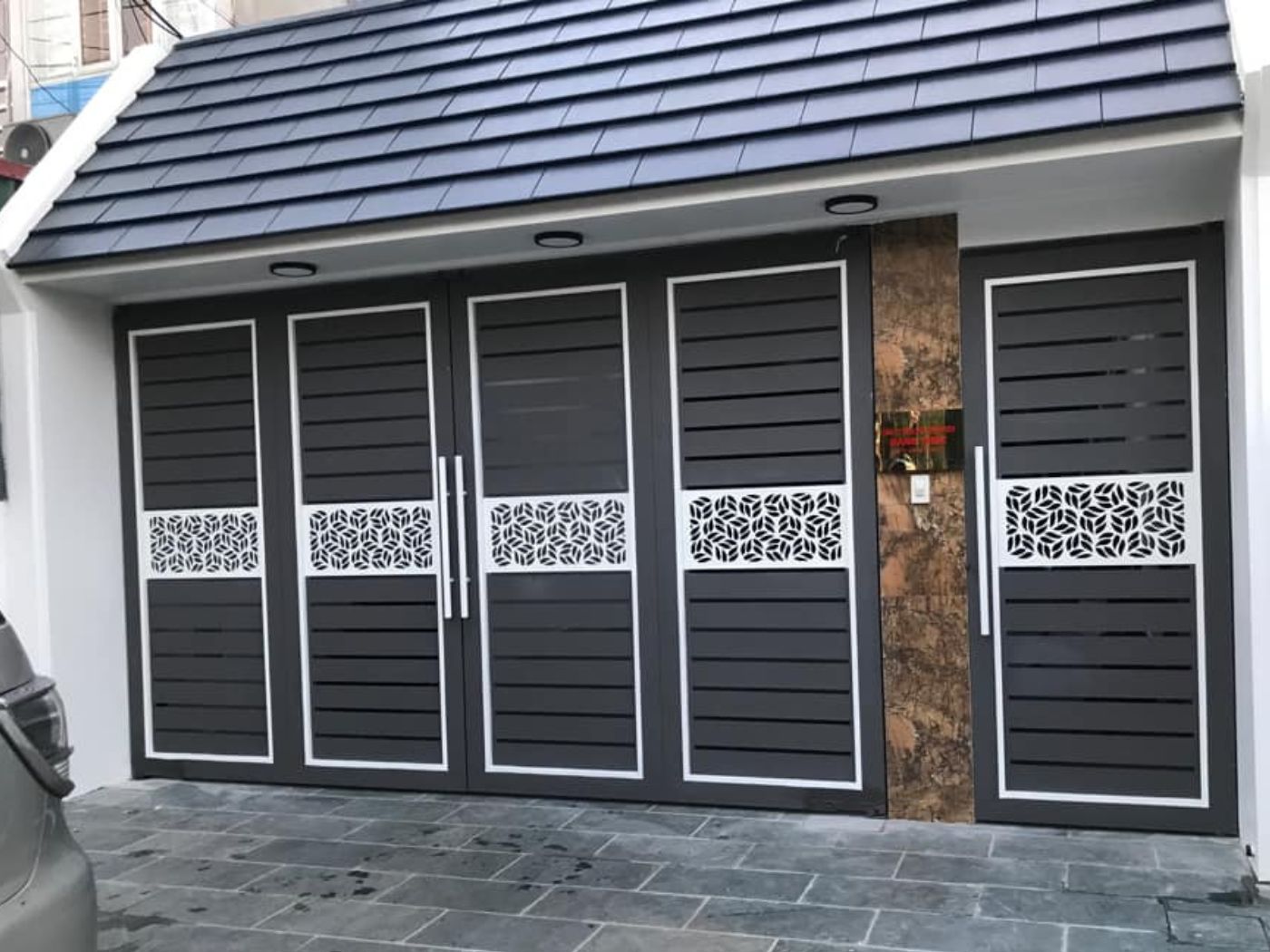 Cổng kín đẹp giúp công trình thêm chỉn chu