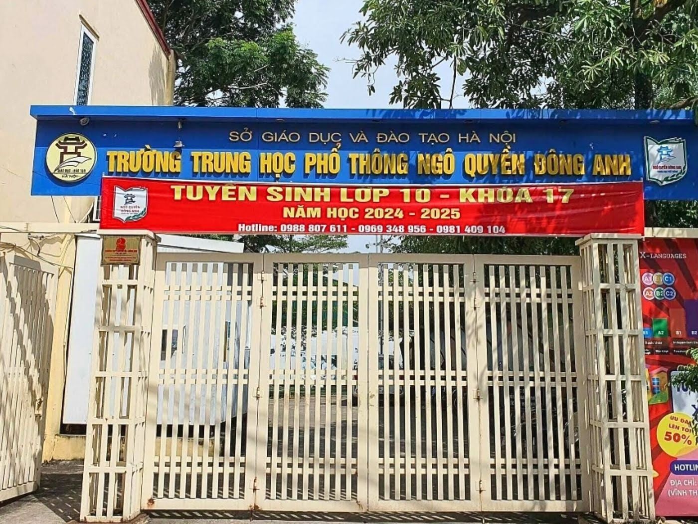 Mẫu cổng trường đẹp, đơn giản