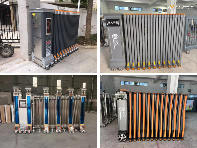 Cổng xếp nhập khẩu đa dạng mẫu mã