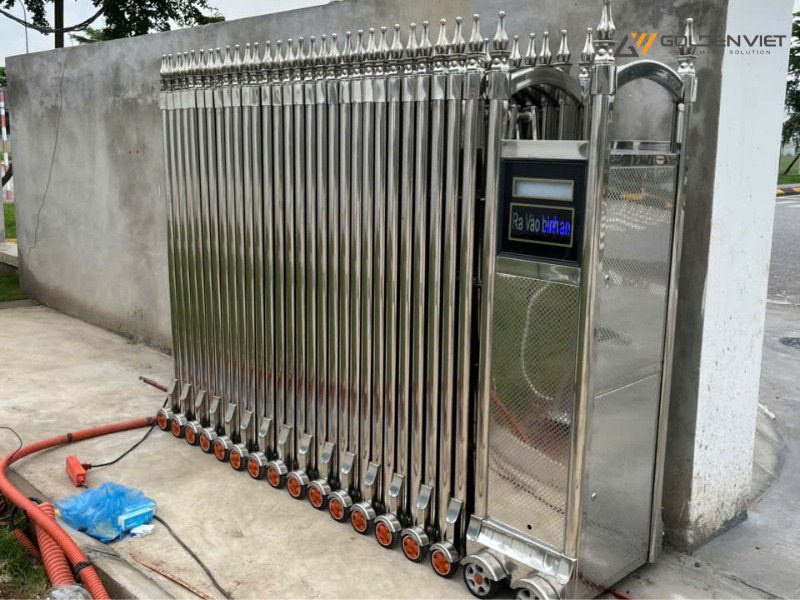 Các loại cổng xếp - Cổng xếp tự động