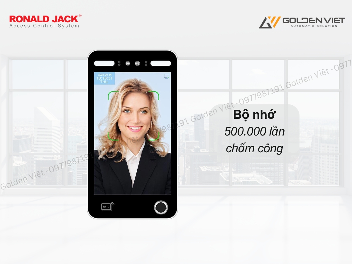 Ronald Jack AIV10F có bộ nhớ dữ liệu 500.000 lần chấm công