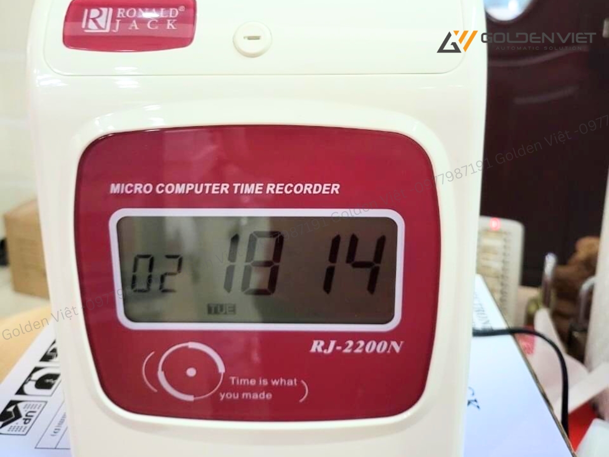 Cách điều chỉnh máy chấm công thẻ giấy Ronald Jack