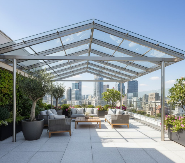 Tư vấn giá mái kính inox phù hợp ngân sách