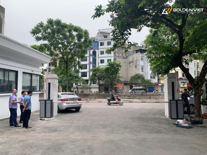 Khu vực lắp đặt 4 bộ barie