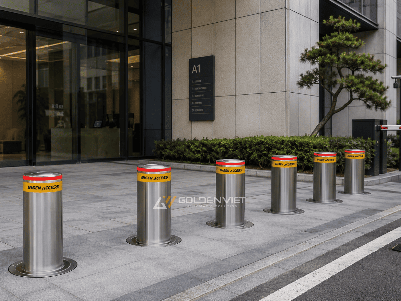 Trụ bollard tự động Bisen SD602RP