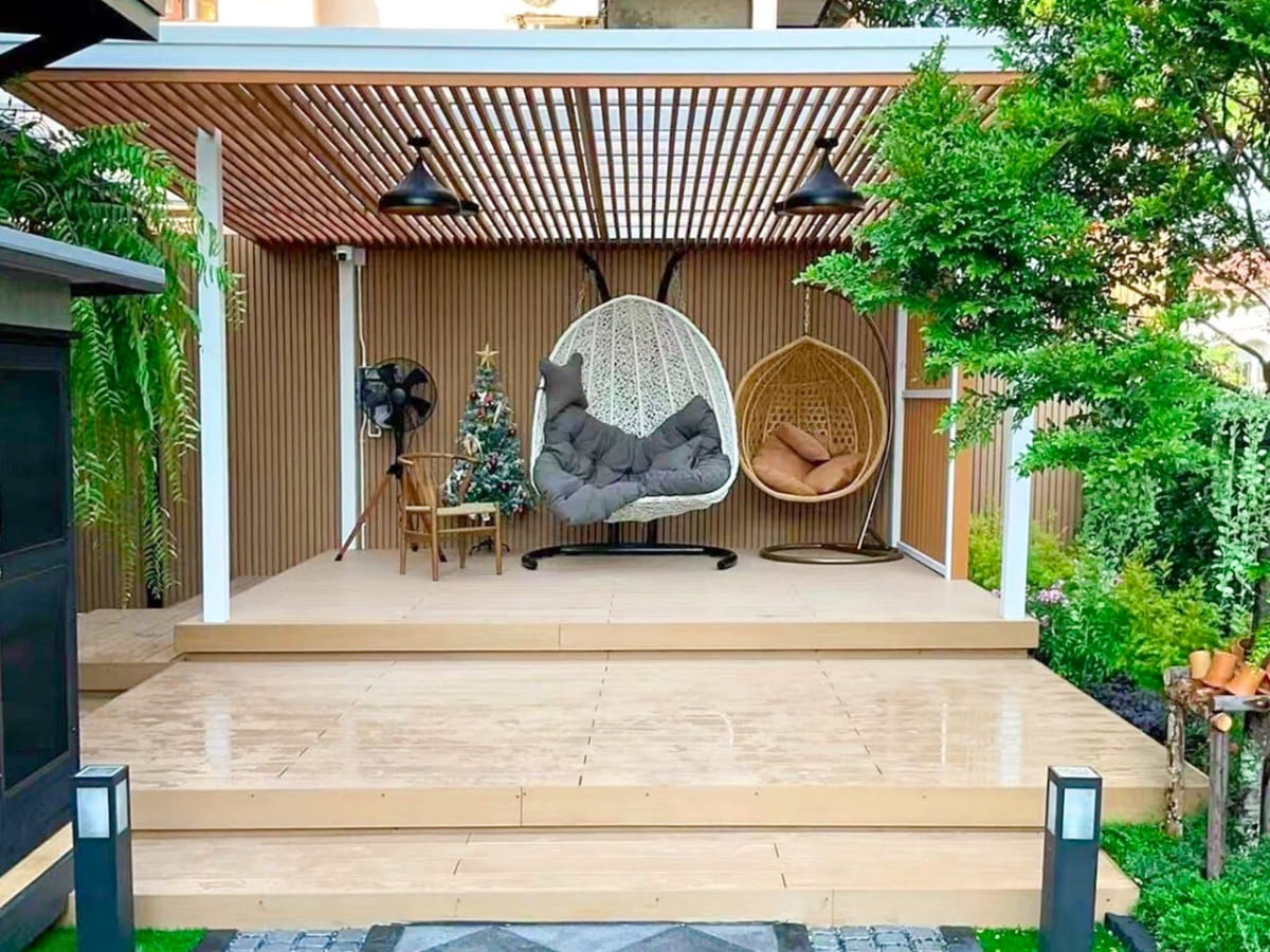 Gỗ nhựa ốp tường đẹp