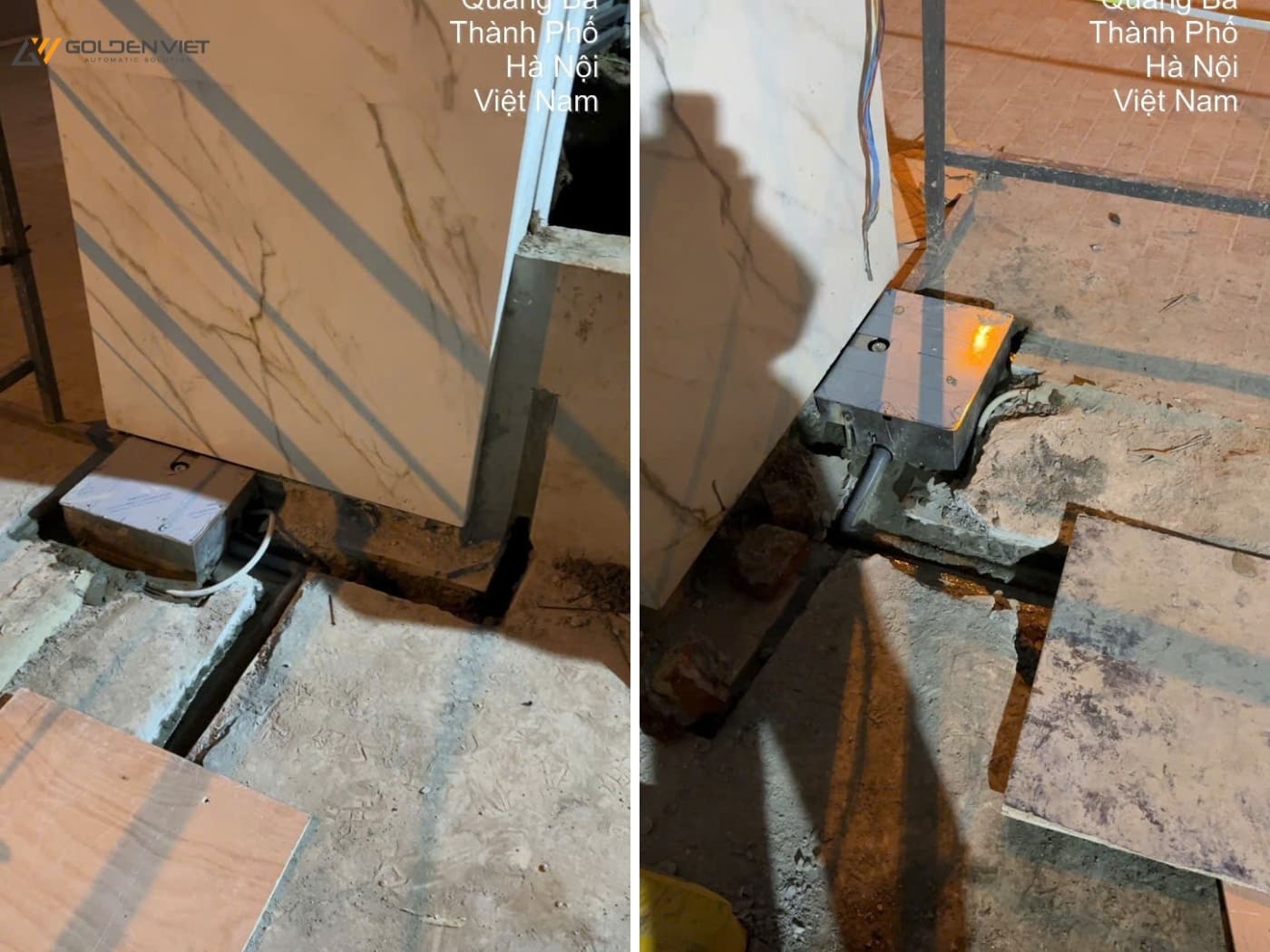 Hoàn thiện xong bộ âm sàn 2 bên cánh