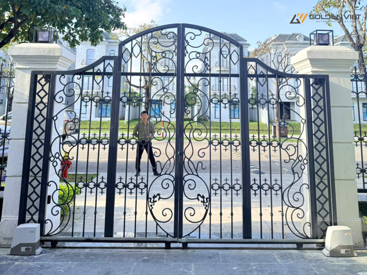 Công trình lắp đặt cổng tự động biệt thự tại Thanh Hóa