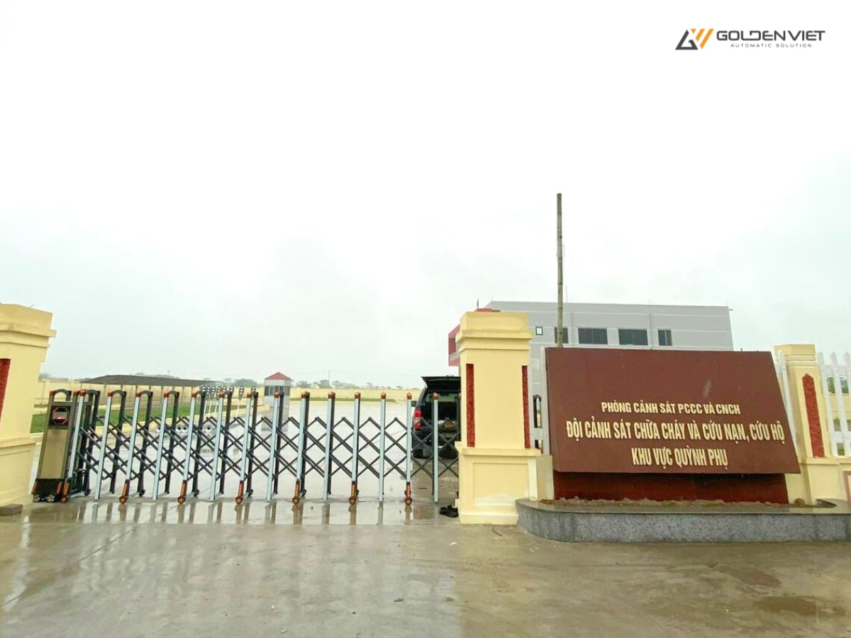 Golden Việt sửa chữa cổng xếp tại tỉnh Thái Bình