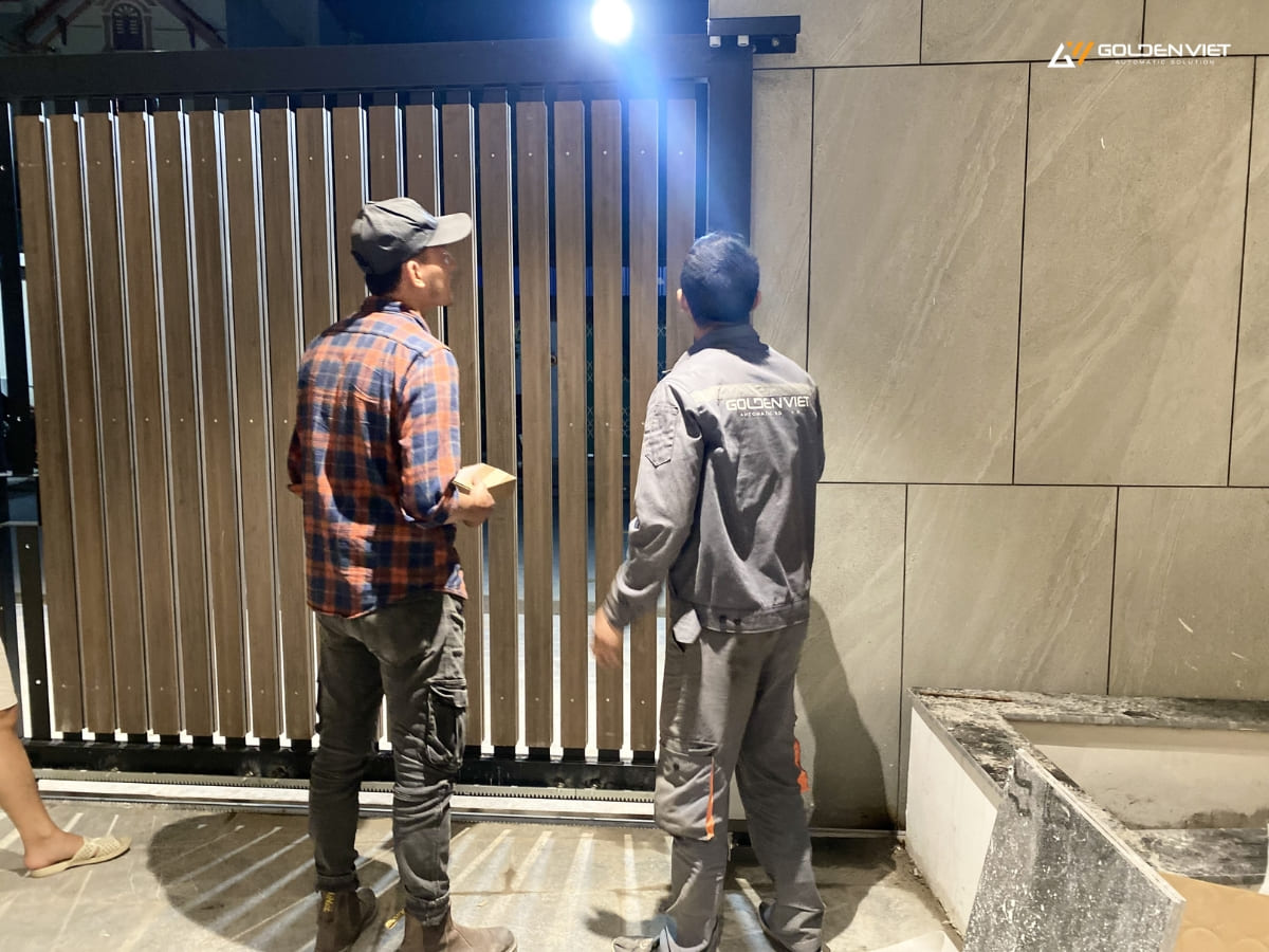 Kiểm tra cổng tự động trước khi bàn giao
