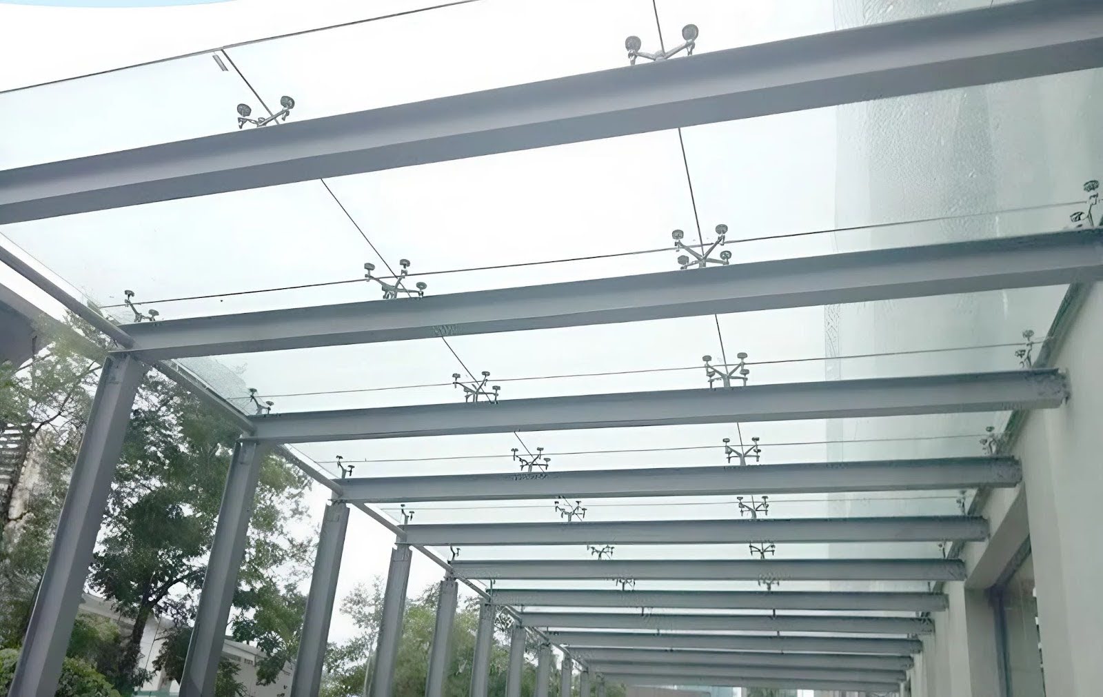 Mẫu mái kính cường lực