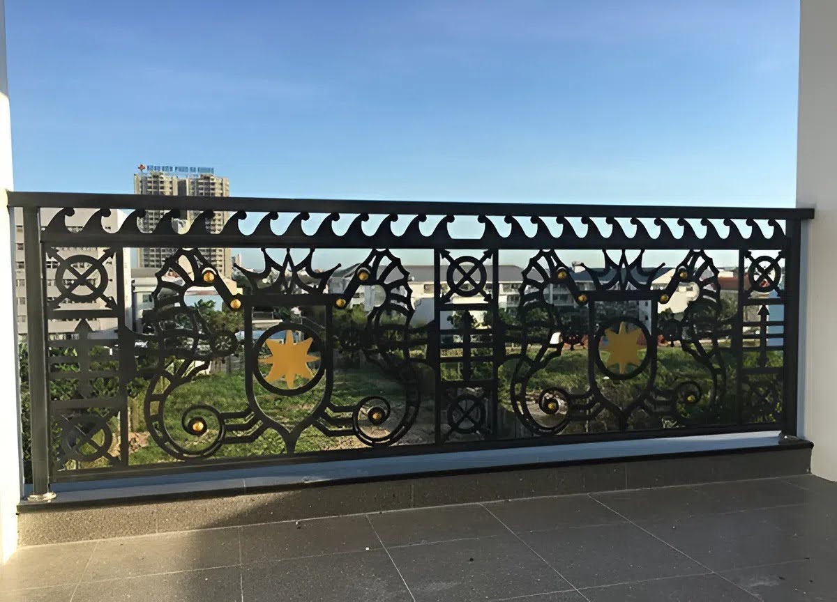 Lan can sắt CNC đẹp