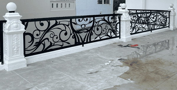 Lan can sắt cắt CNC