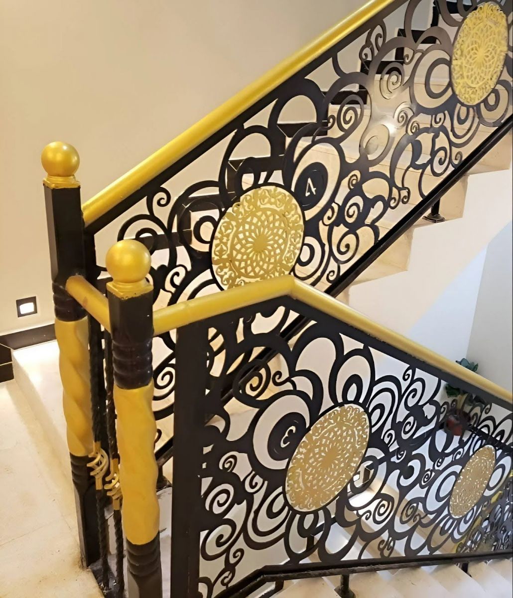 Lan can sắt cắt CNC