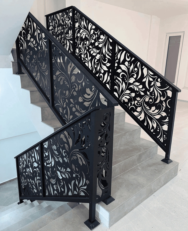 Thiết kế lan can sắt CNC đơn giản