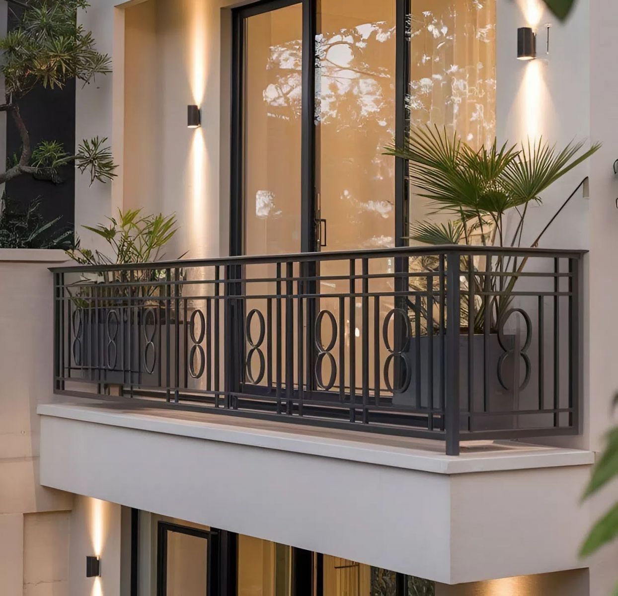 Các mẫu lan can sắt hộp đẹp phổ biến