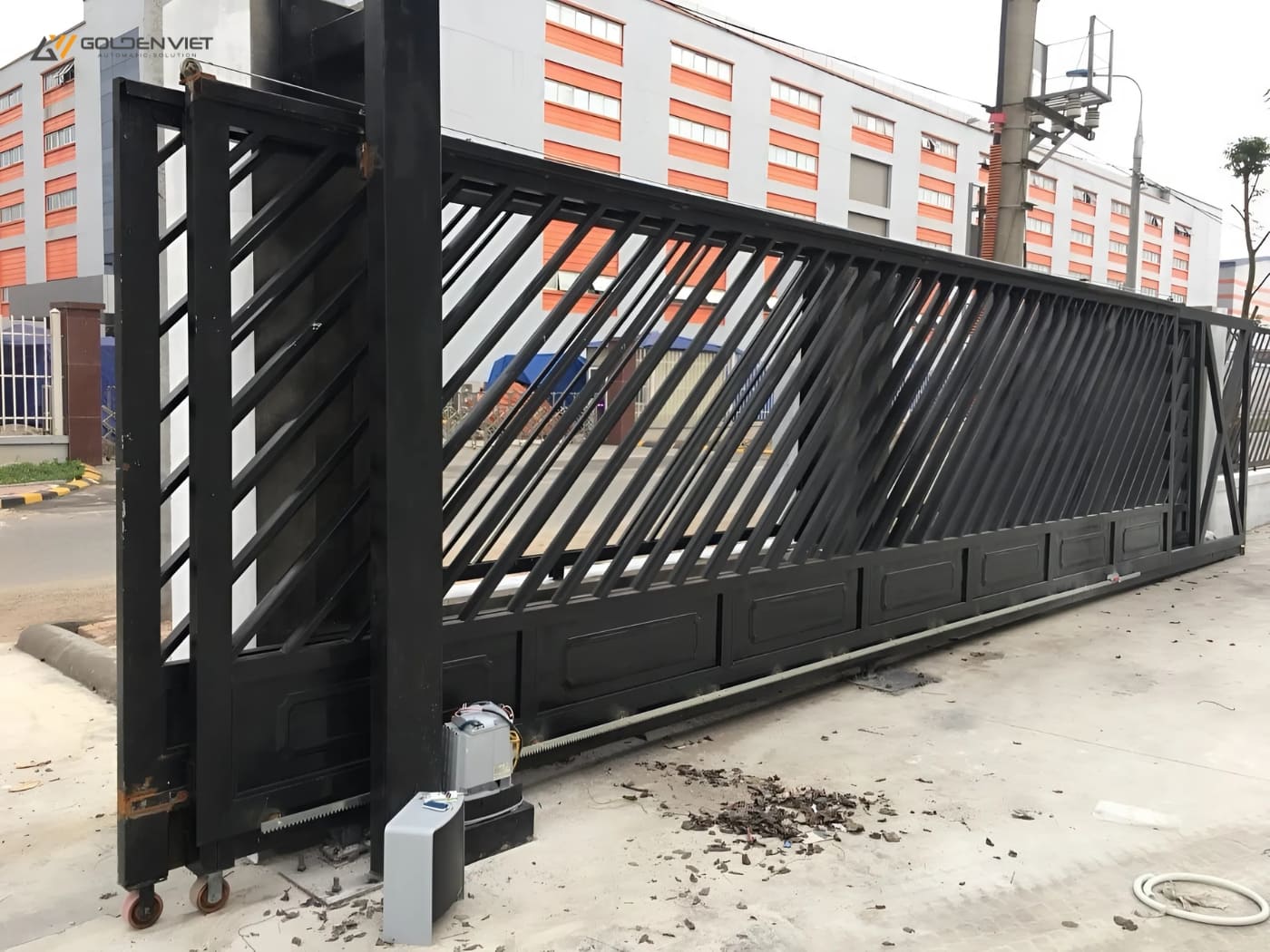 Lắp cổng lùa tại trường học