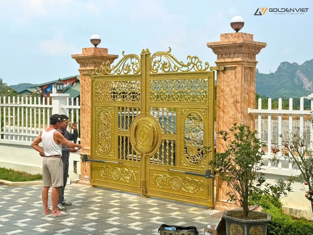 Lắp đặt cổng tay đòn Proteco tại Lương Sơn, Hòa Bình
