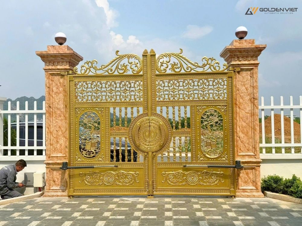 Lắp đặt cổng tay đòn Proteco tại Lương Sơn, Hòa Bình