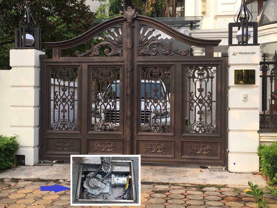 Cổng âm sàn tự động