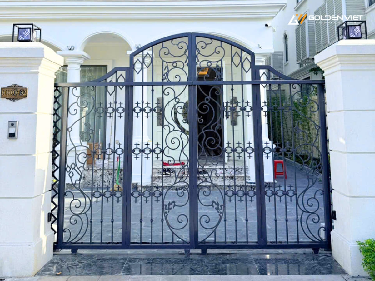 lắp đặt cổng trượt tự động Life Acer 400kg cho biệt thự