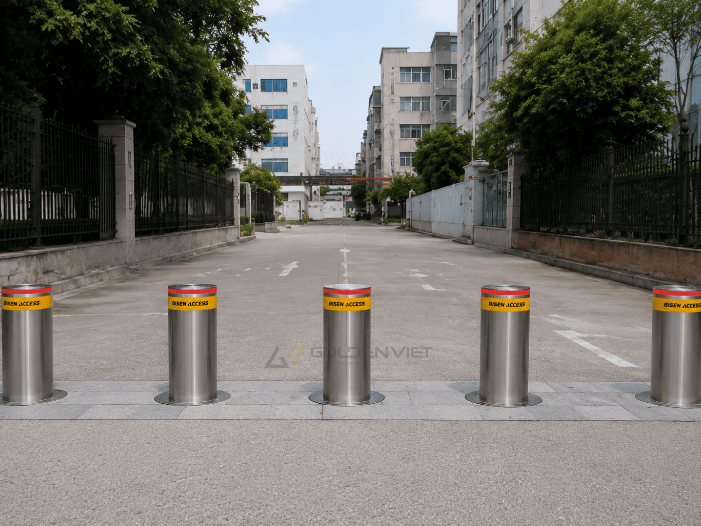 Lợi ích khi lắp đặt trụ bollard tự động Bisen SD602RP