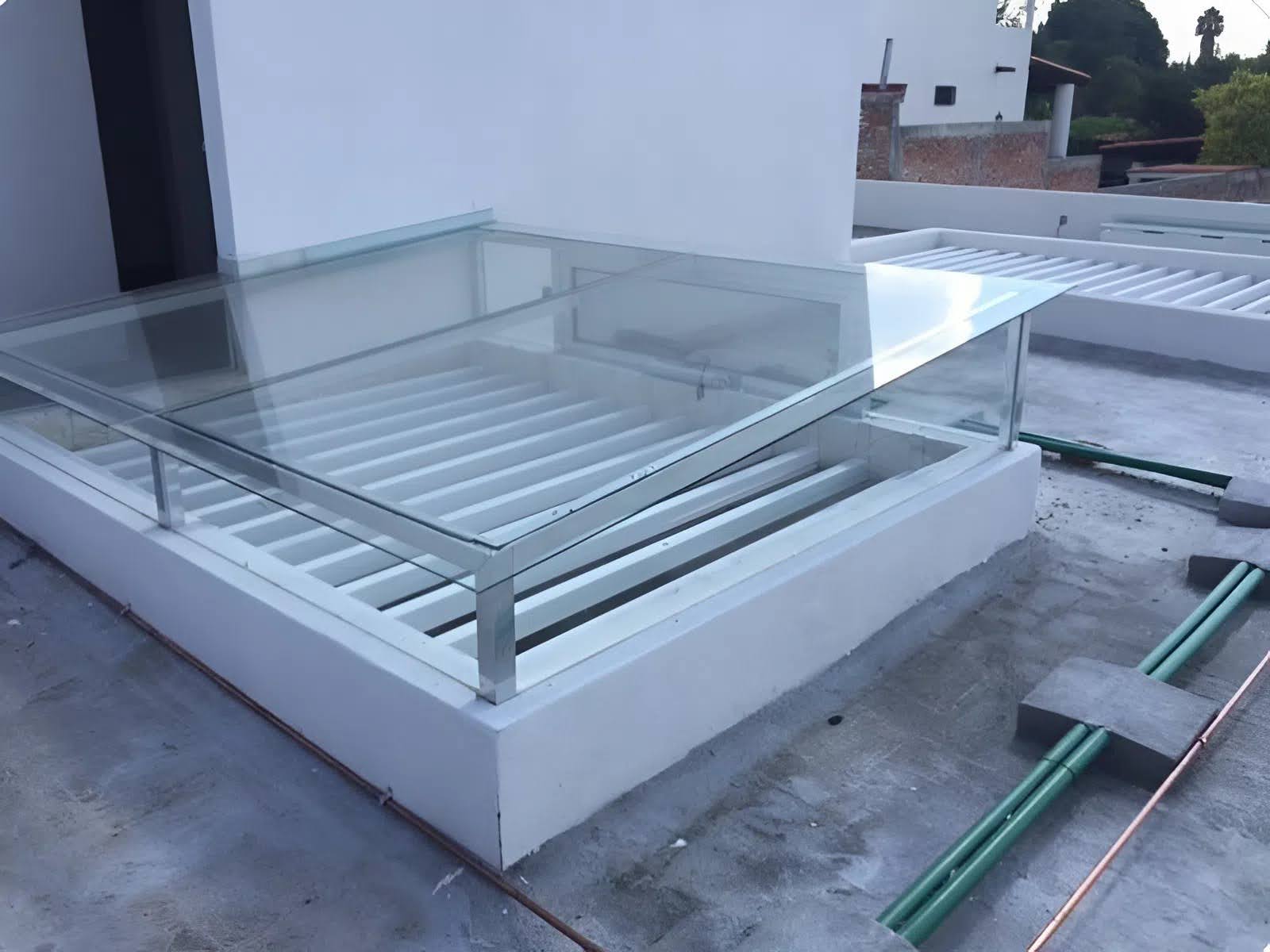 Thiết kế mái kính cường lực