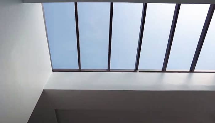 Mái kính cường lực giếng trời