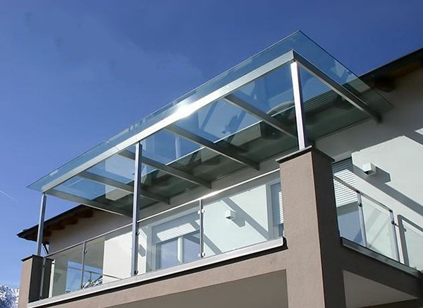 Mẫu mái kính cường lực đẹp