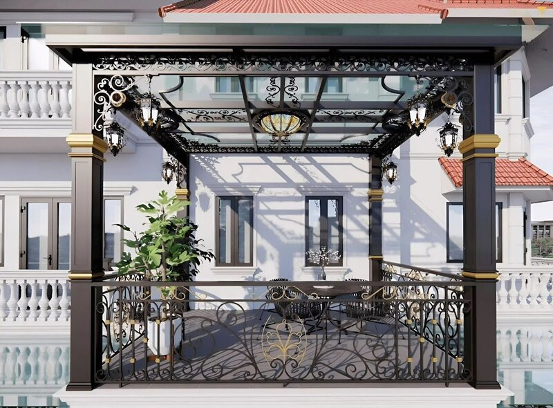 Mái kính nghệ thuật tinh tế