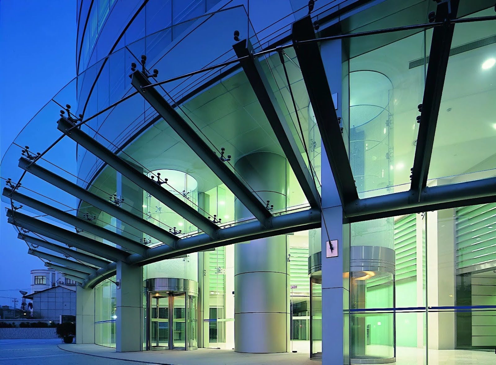 Mẫu mái kính sắt hộp đẹp