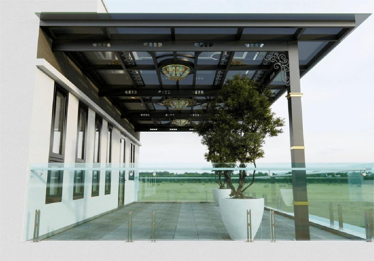 Mẫu mái kính mỹ thuật bền đẹp